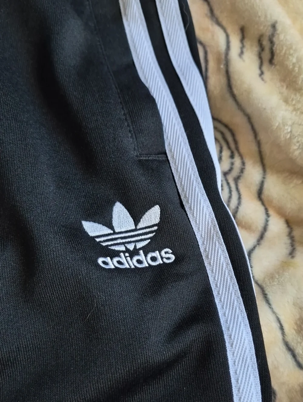 NWT Adidas Originals Men's 2XL SST Track Pants Black White 3 Stripe
